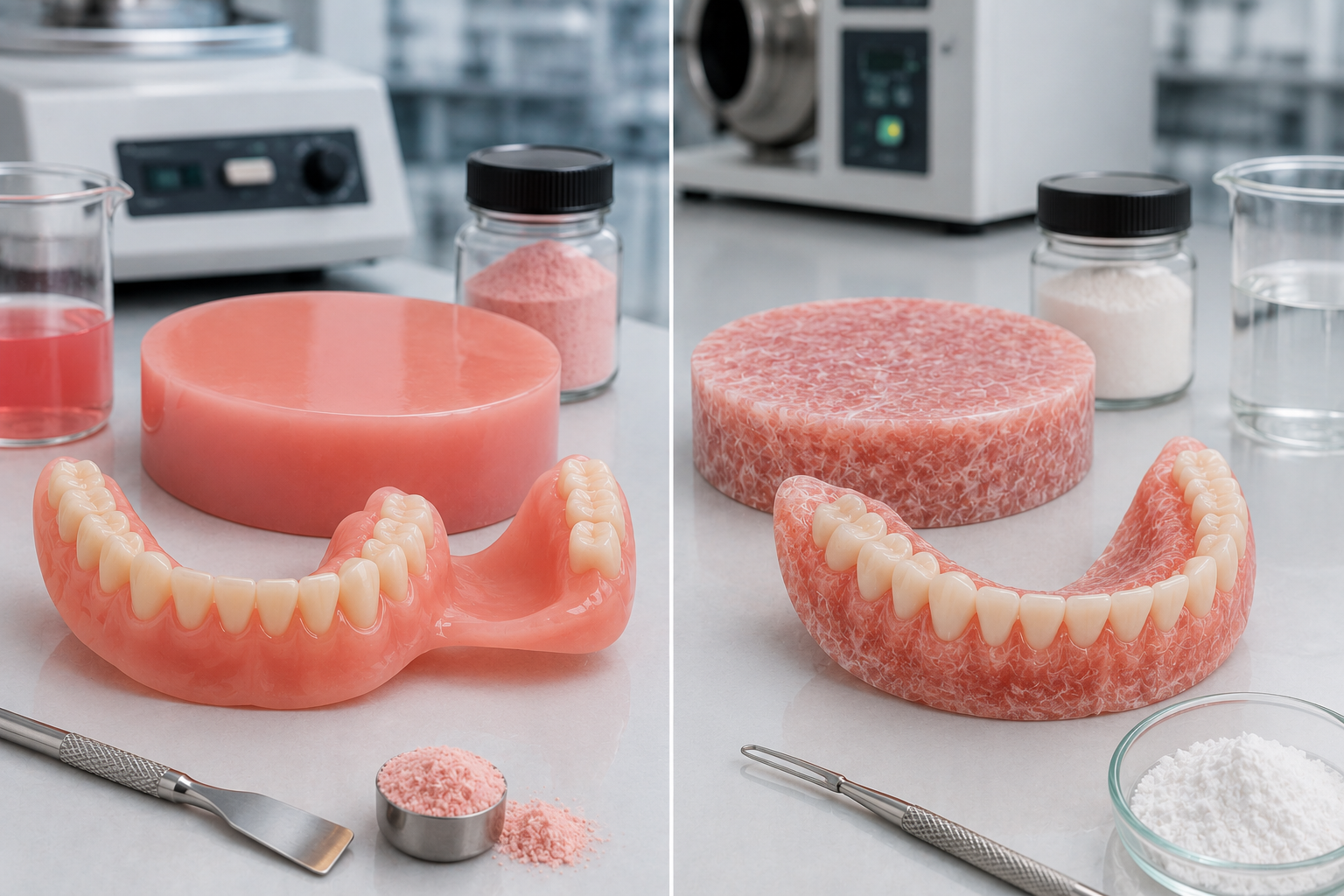 Difference Between High-Impact Acrylic Resin and Standard Denture Base Acrylic