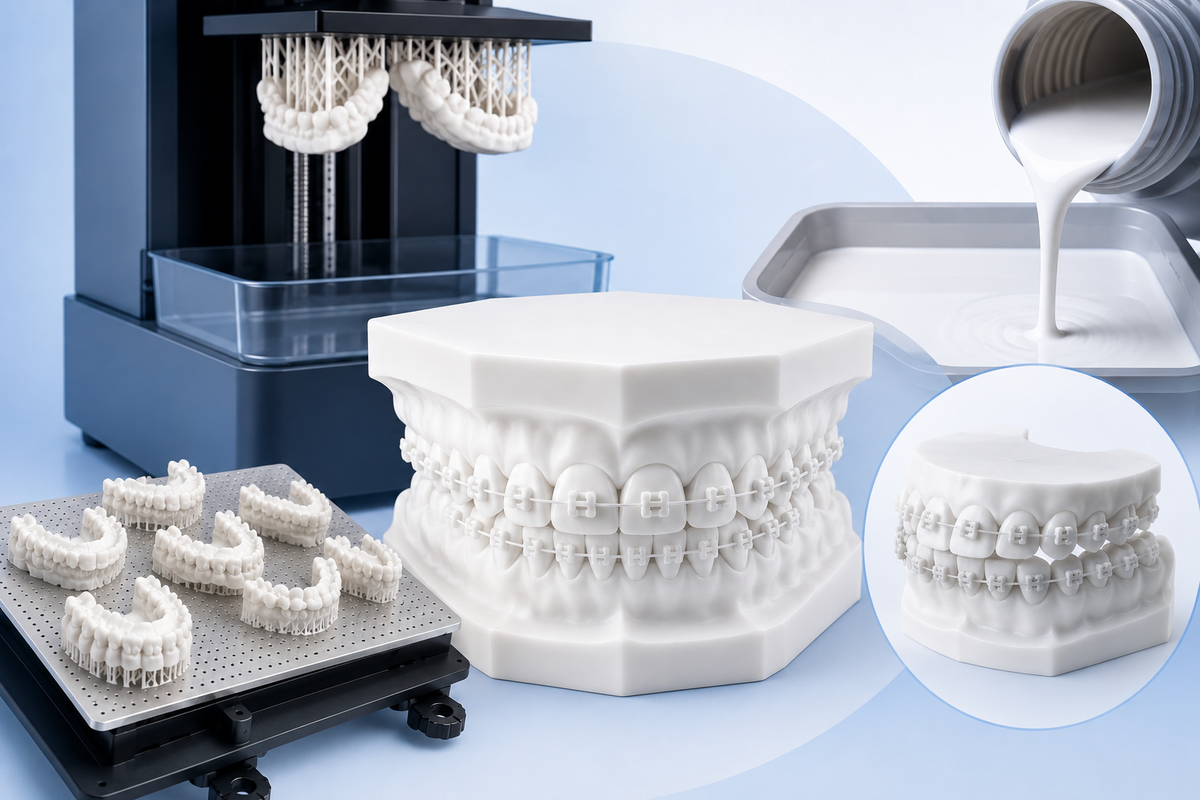 How Much VeriMODEL Ortho White Resin Does One Orthodontic Model Use?