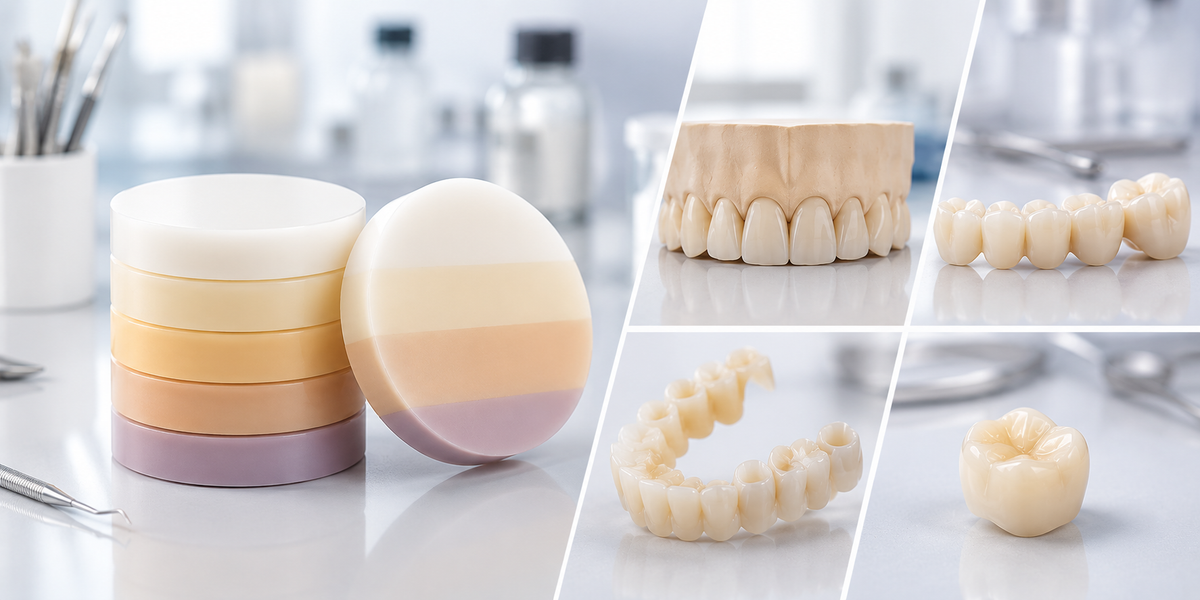 How to Choose Aidite Multilayer PMMA for Different Provisional Restoration Cases