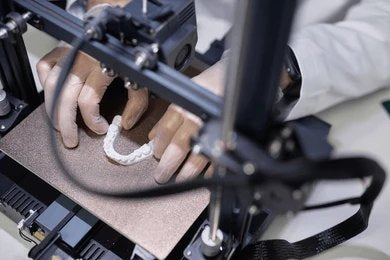 Dental key guide made with 3D printing resin