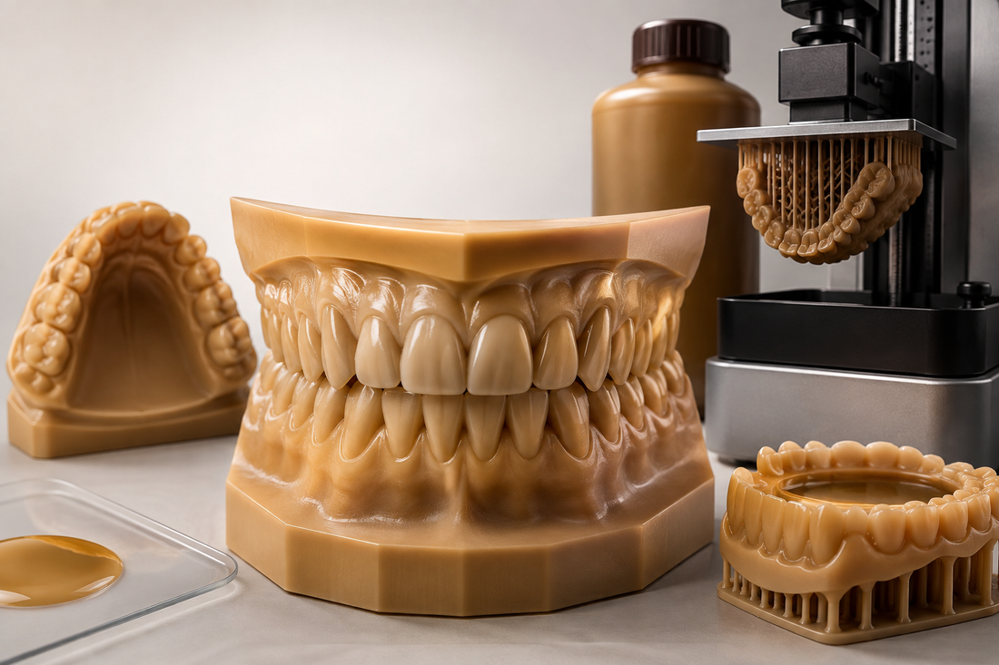VeriMODEL Golden Brown for Full-Arch Models Accuracy, Detail, and Handling