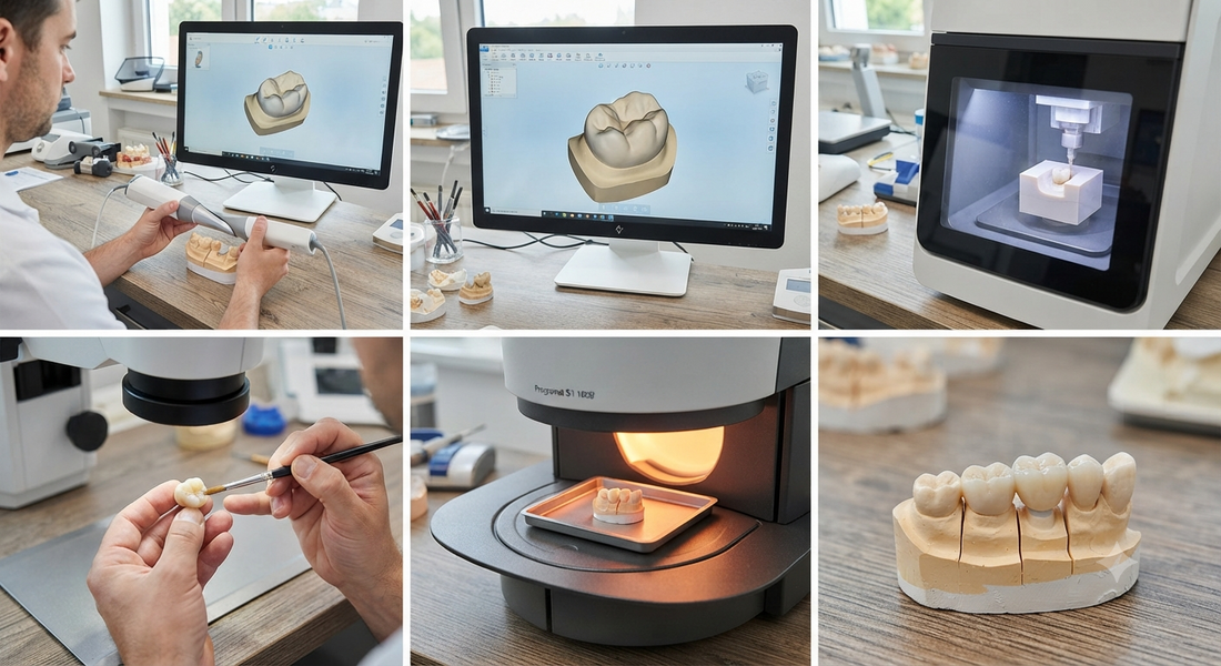 Zirconia Crown Manufacturing Process: From Digital Scan to Final Restoration