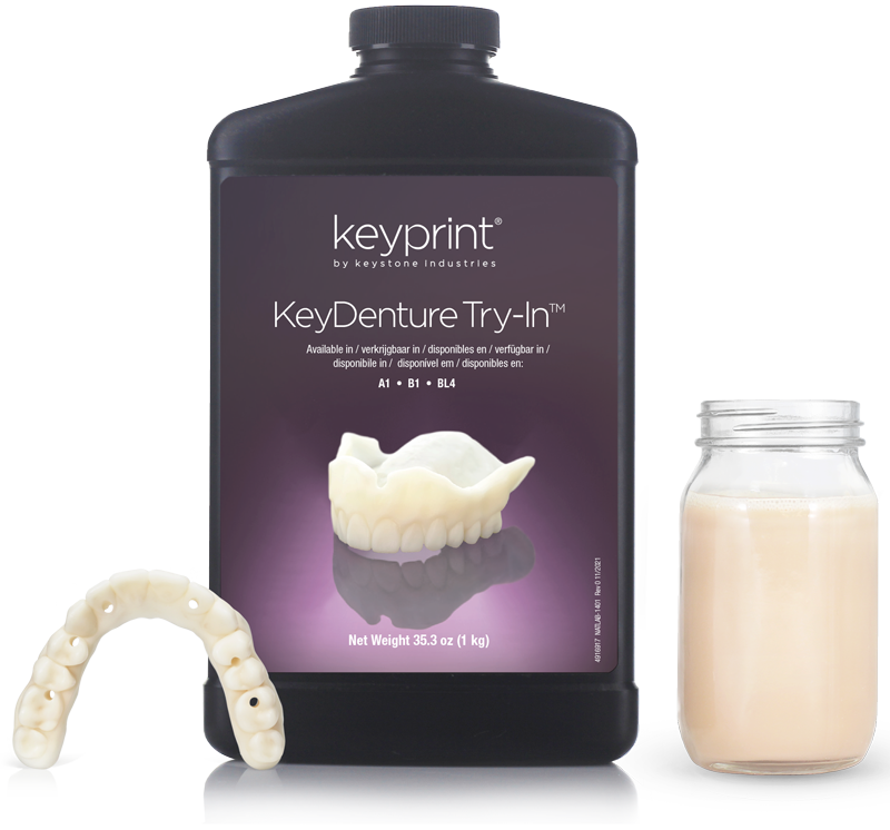 Key Denture Try In-Resin